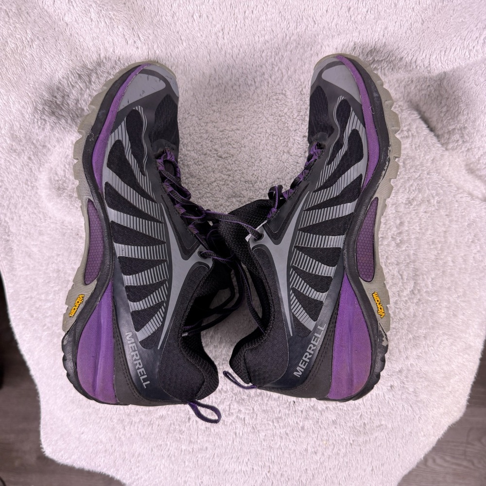Merrell Womens Siren Edge 3 Black Trail Hiking Shoes Size 8.5 Wide J034438 - Picture 7 of 8